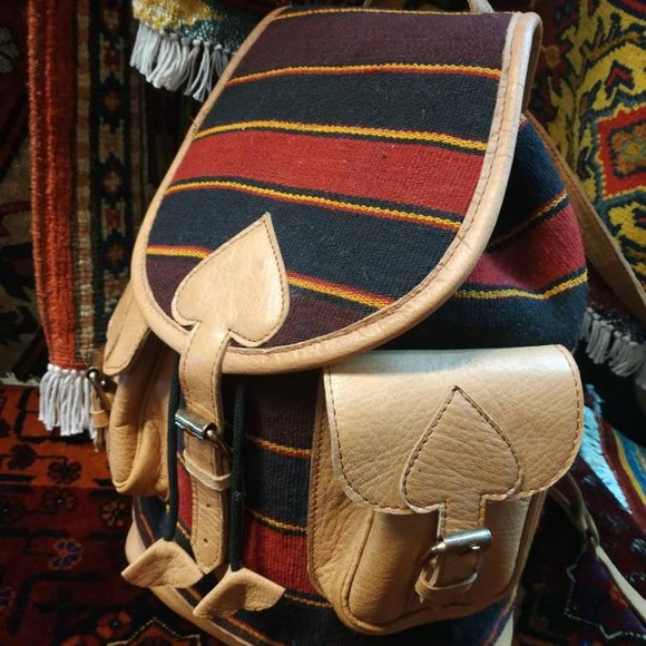 Handmade Eastern Europe Backpack, big bag leather - Picture 6 of 10